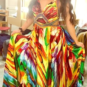 Beautiful Colorful gown
